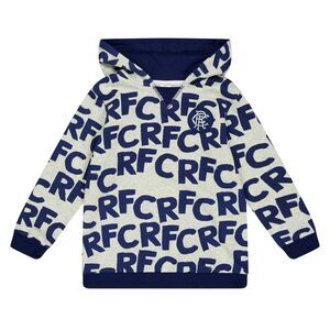 Castore Childrens/Kids Rangers FC All-Over Print Hoodie / Gray